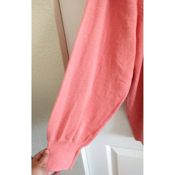 Vince Camuto Coral Orange Johnny Collar Lightweight Women's Sweater - XXL NWT - Picture 4 of 9